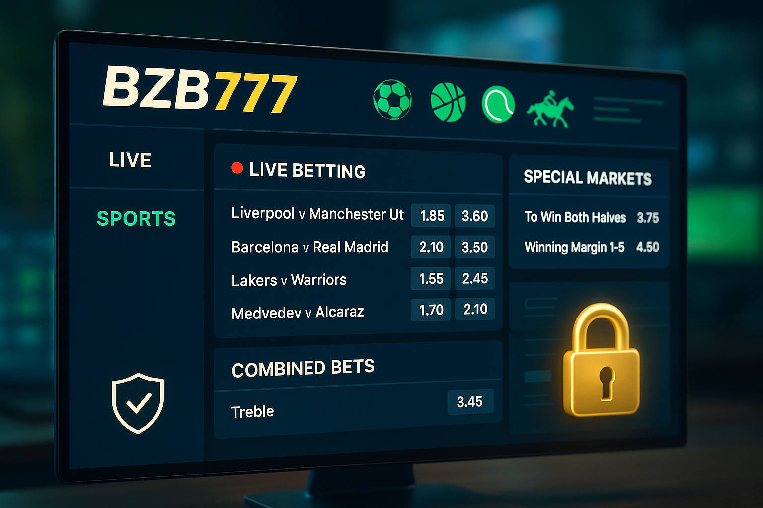 Apostas esportivas no cassino online BZB777