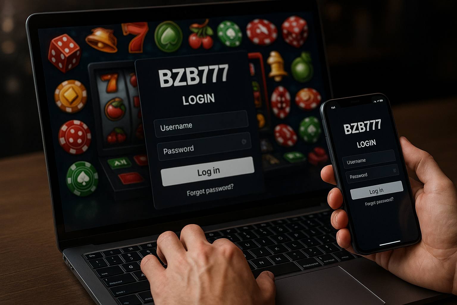 Login no Cassino BZB777