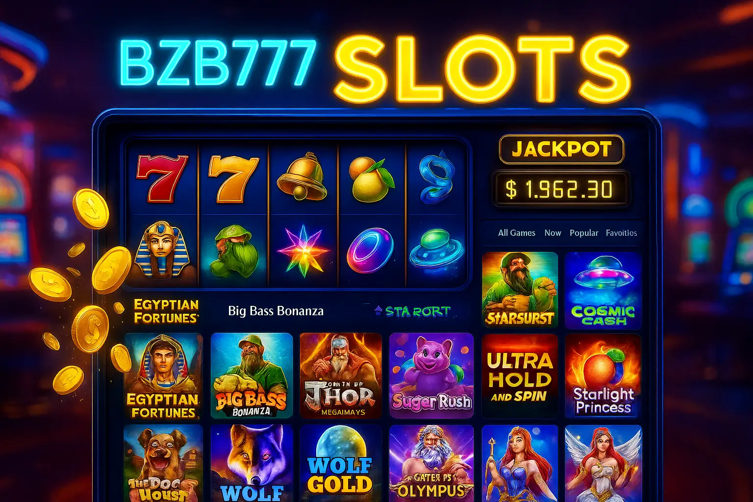 Explore o mundo das slot machines no BZB777 Casino